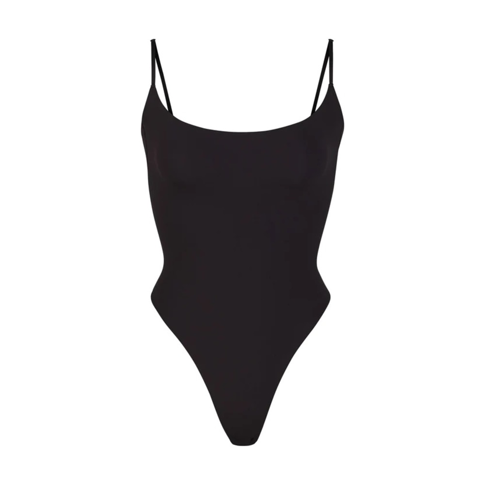 🖤 SKIMS Fits Everybody Thong Cami Bodysuit - Size LARGE - Onyx